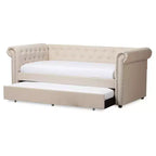 Divano Letto Estraibile Moderno in Tessuto Mabelle - Baxton Studio