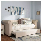 Divano Letto Estraibile Moderno in Tessuto Mabelle - Baxton Studio