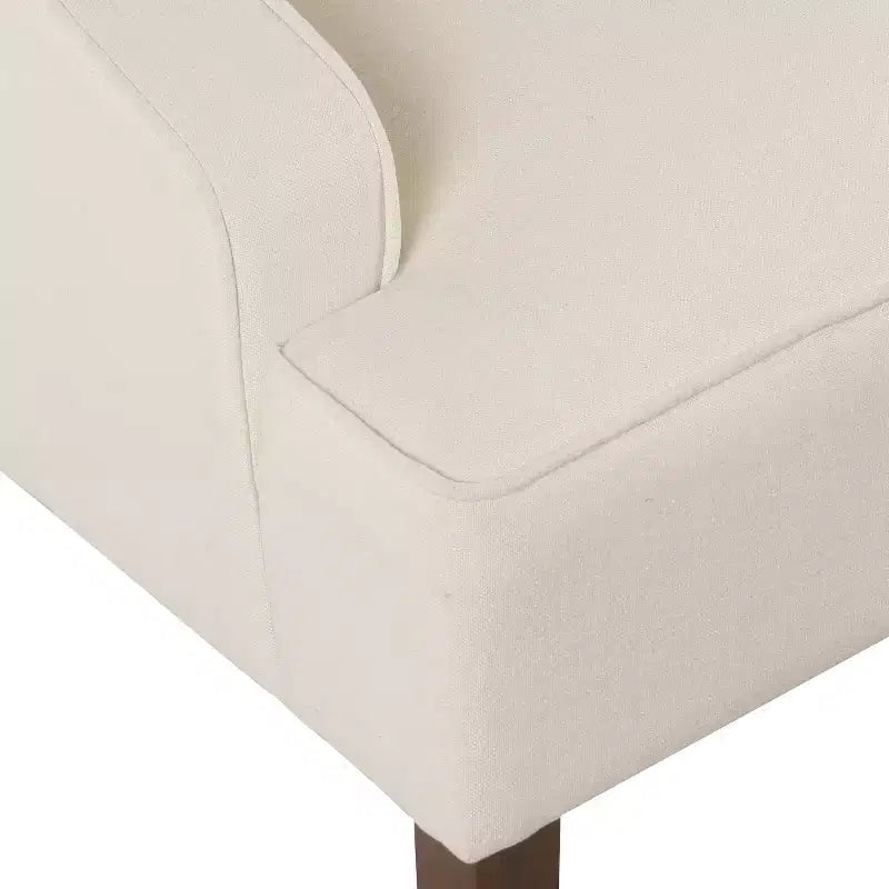 Poltrona a pozzetto classica con braccioli Swoop - Homepop