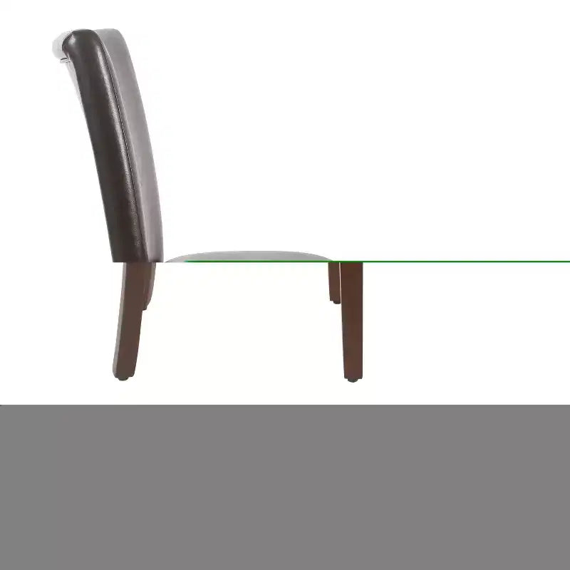 Set di 2 sedie da pranzo Parsons in similpelle - Homepop