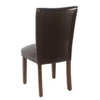 Set di 2 sedie da pranzo Parsons in similpelle - Homepop