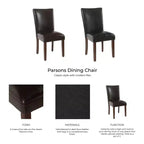 Set di 2 sedie da pranzo Parsons in similpelle - Homepop