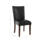 Set di 2 sedie da pranzo Parsons in similpelle - Homepop