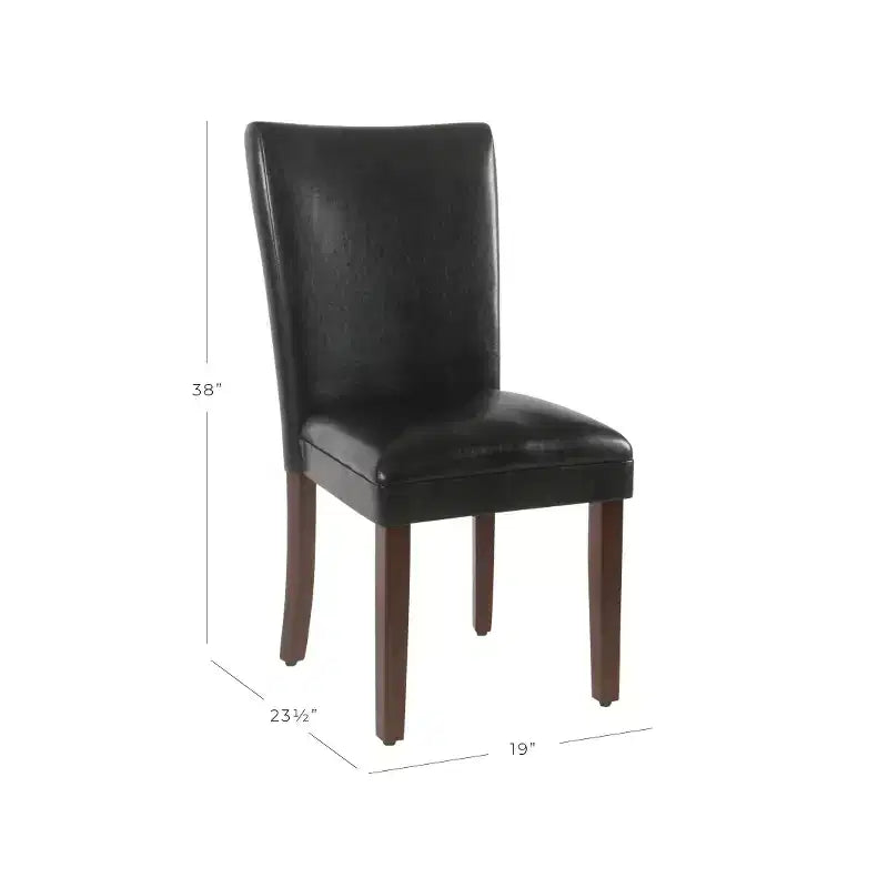Set di 2 sedie da pranzo Parsons in similpelle - Homepop