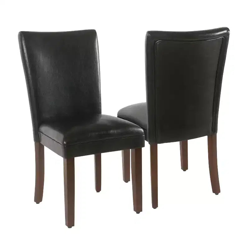 Set di 2 sedie da pranzo Parsons in similpelle - Homepop