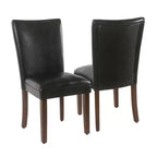 Set di 2 sedie da pranzo Parsons in similpelle - Homepop