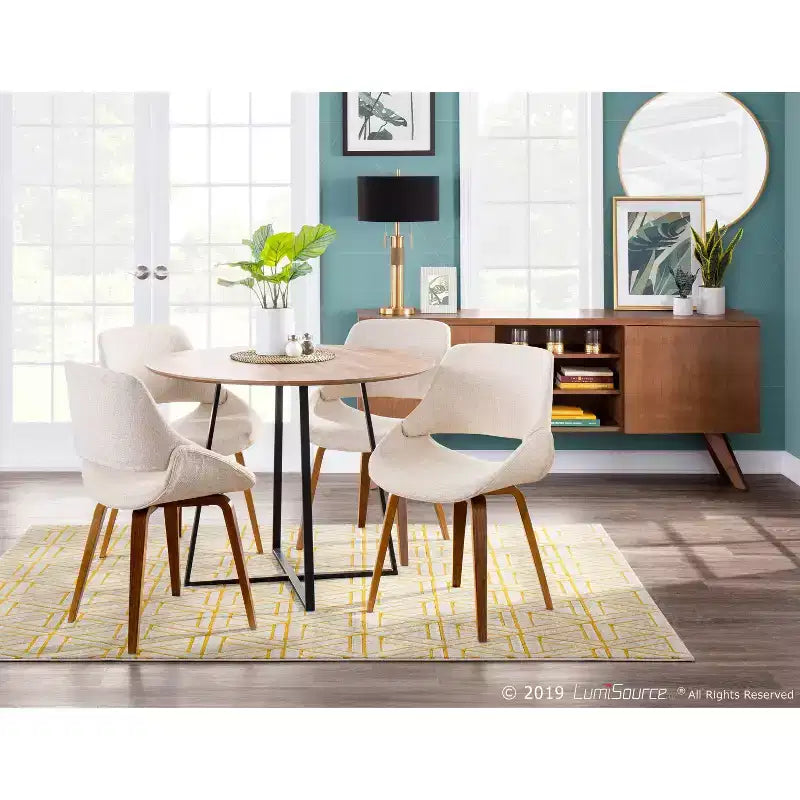 Set di 2 sedie da pranzo/d'accento Fabrico di metà secolo Lumisource
