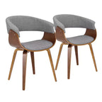 Set di 2 sedie da pranzo/d'accento Fabrico di metà secolo Lumisource