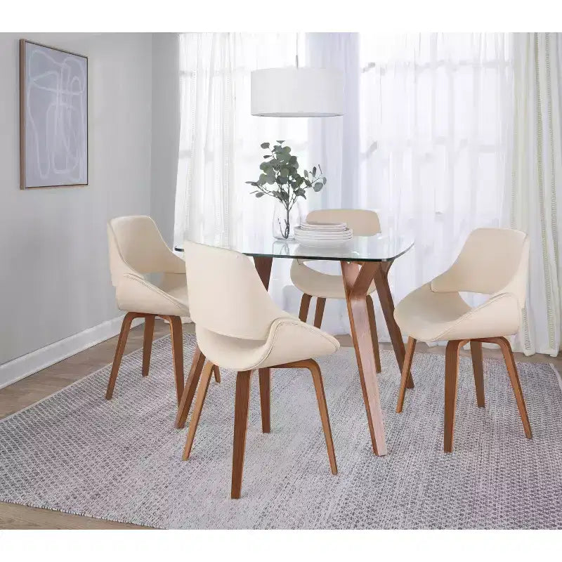 Set di 2 sedie da pranzo/d'accento Fabrico di metà secolo Lumisource