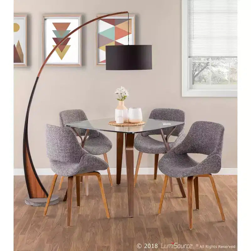 Set di 2 sedie da pranzo/d'accento Fabrico di metà secolo Lumisource