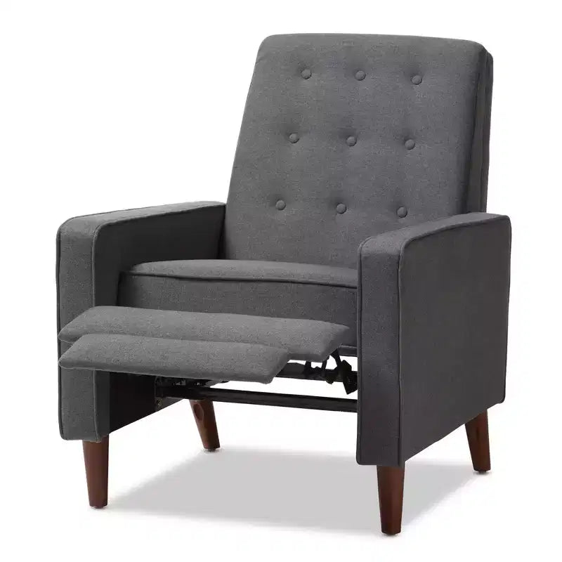 Poltrona Lounge in Tessuto Stile Moderno Mid-Century Mathias - Baxton Studio