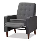 Poltrona Lounge in Tessuto Stile Moderno Mid-Century Mathias - Baxton Studio