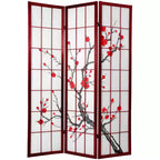 Oriental Furniture Paravento Shoji Blossom Alto 180 cm