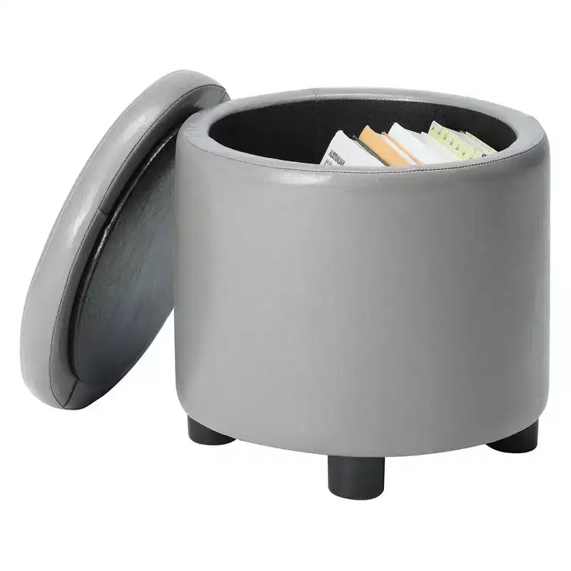 Poggiapiedi contenitore rotondo Designs4Comfort – Breighton Home