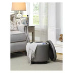 Poggiapiedi contenitore rotondo Designs4Comfort – Breighton Home