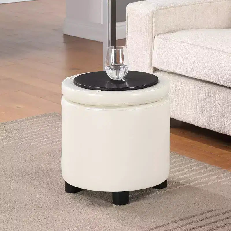 Poggiapiedi contenitore rotondo Designs4Comfort – Breighton Home