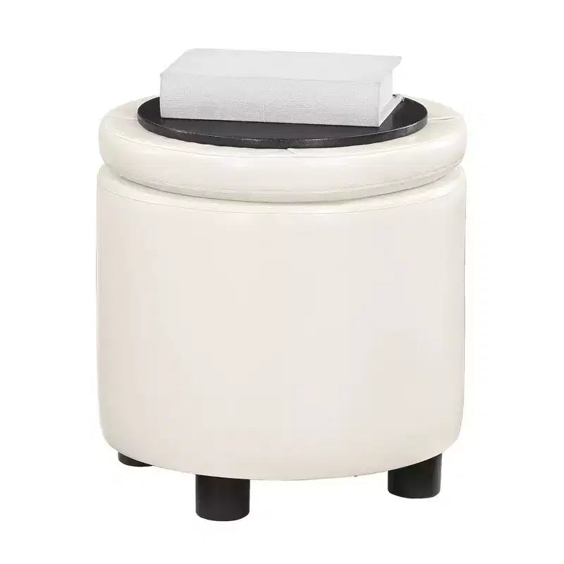 Poggiapiedi contenitore rotondo Designs4Comfort – Breighton Home