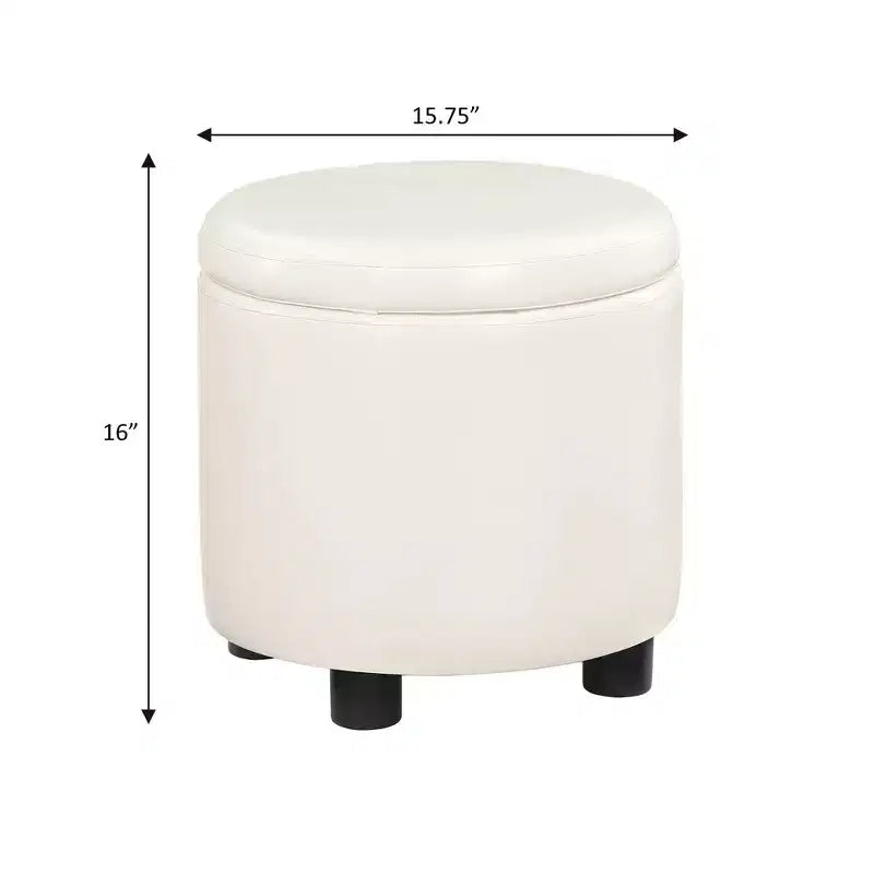 Poggiapiedi contenitore rotondo Designs4Comfort – Breighton Home