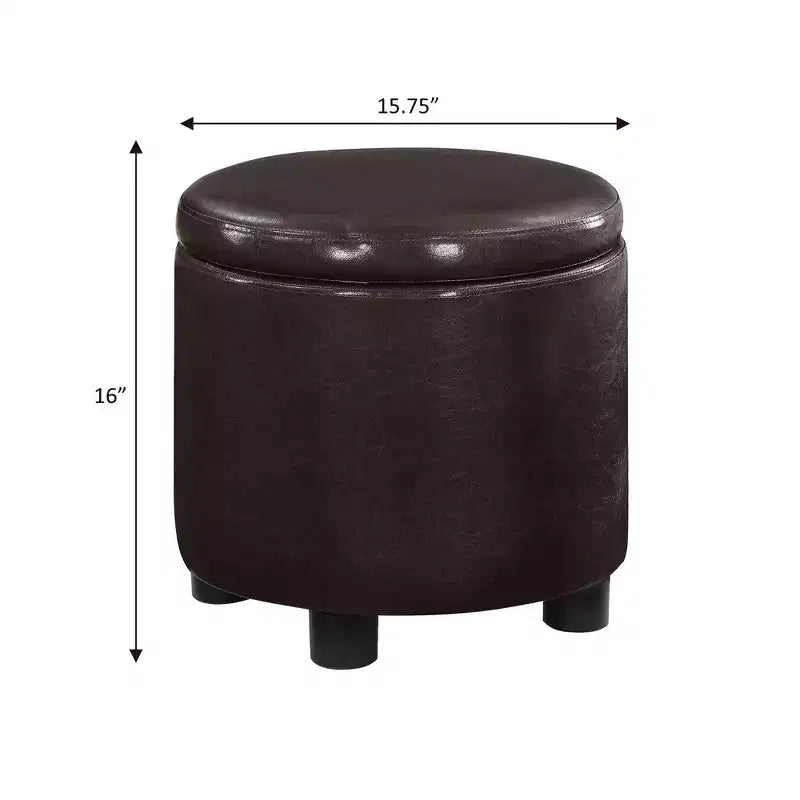 Poggiapiedi contenitore rotondo Designs4Comfort – Breighton Home