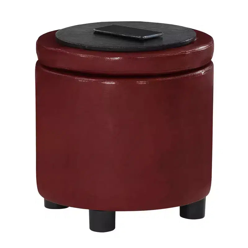 Poggiapiedi contenitore rotondo Designs4Comfort – Breighton Home