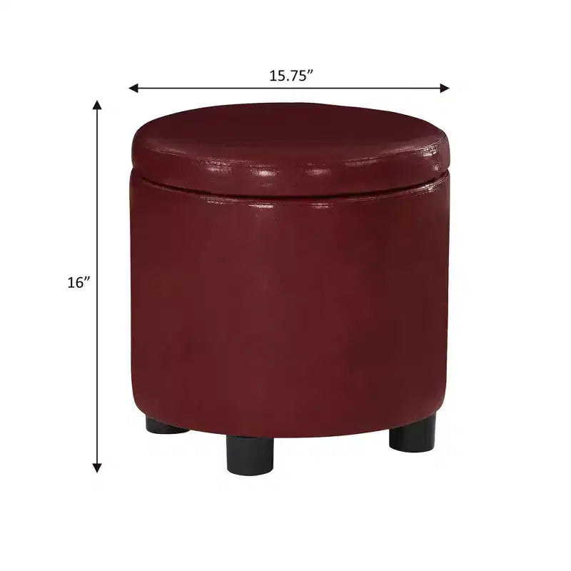 Poggiapiedi contenitore rotondo Designs4Comfort – Breighton Home