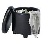 Poggiapiedi contenitore rotondo Designs4Comfort – Breighton Home