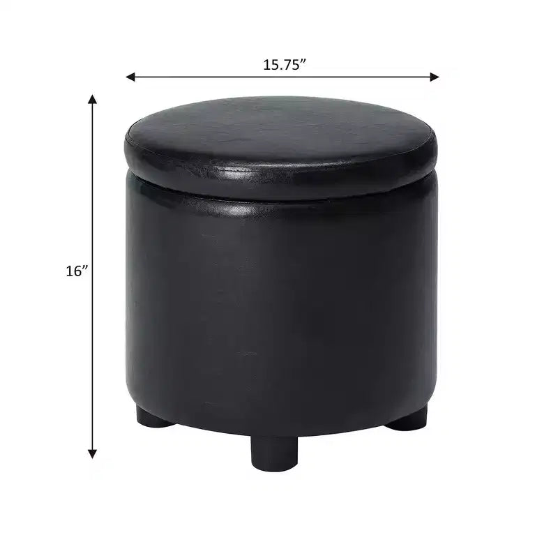 Poggiapiedi contenitore rotondo Designs4Comfort – Breighton Home