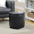 Designs4Comfort Round Accent Storage Ottoman - Breighton Home