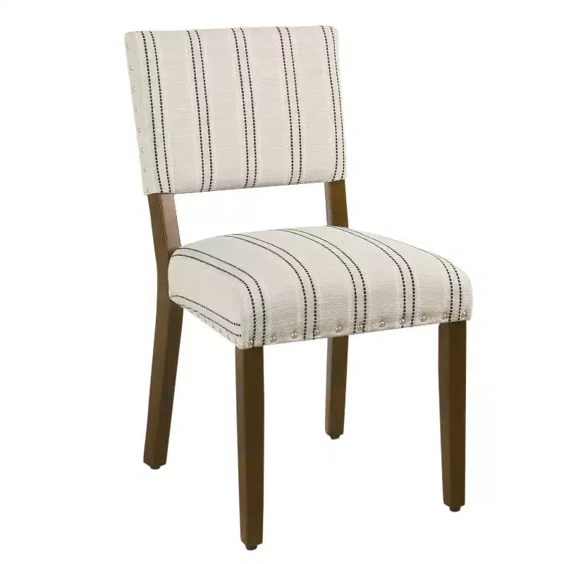 Set di 2 sedie da pranzo a righe - HomePop