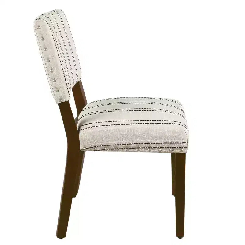 Set di 2 sedie da pranzo a righe - HomePop