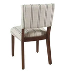 Set di 2 sedie da pranzo a righe - HomePop
