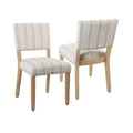 Set di 2 sedie da pranzo a righe - HomePop