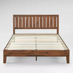 Letto con piattaforma in legno Vivek Deluxe con testiera - Zinus
