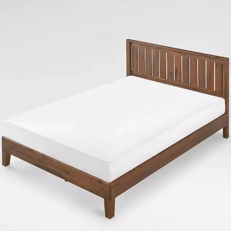 Letto con piattaforma in legno Vivek Deluxe con testiera - Zinus