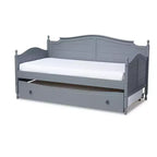 Twin Mara Wood Daybed with Trundle - Baxton Studio