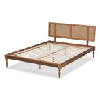Letto a piattaforma Romy in legno di frassino noce - Baxton Studio