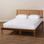 Letto a piattaforma Romy in legno di frassino noce - Baxton Studio