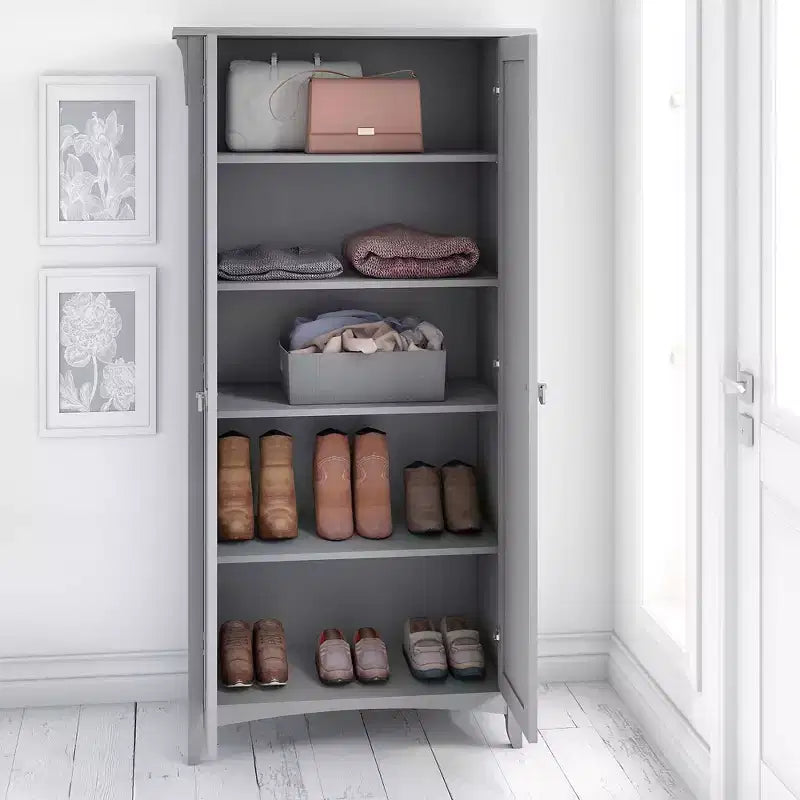 Salinas Mobiletto Alto Contenitore con Ante - Bush Furniture