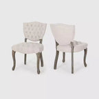 Set di 2 sedie da pranzo trapuntate Crosswind - Christopher Knight Home