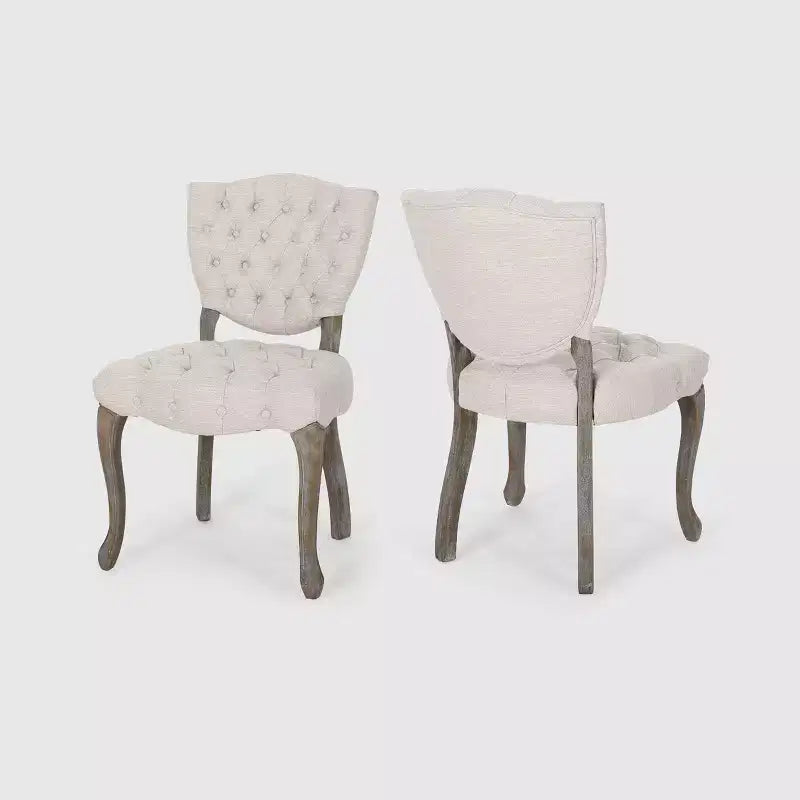 Set di 2 sedie da pranzo trapuntate Crosswind - Christopher Knight Home