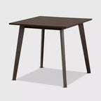 Set da pranzo 5 pezzi Britte in tessuto imbottito e legno - Baxton Studio