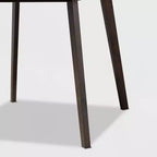 Set da pranzo 5 pezzi Britte in tessuto imbottito e legno - Baxton Studio