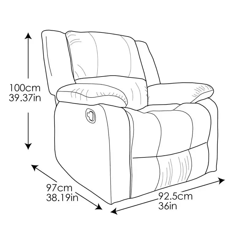Poltrona reclinabile manuale Prescott - Relax A Lounger