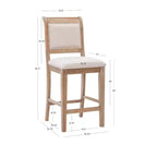 Sgabello da bar Emmy altezza bancone - Linon
