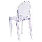 Sedia Flash Furniture Ghost in Cristallo Trasparente
