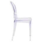 Sedia Flash Furniture Ghost in Cristallo Trasparente