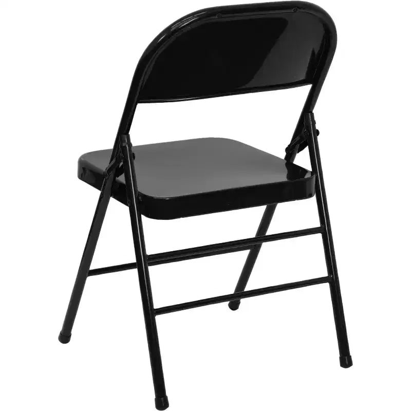 Flash Furniture Sedia Pieghevole in Metallo Serie HERCULES con Doppia Traversina e Doppia Cerniera, Confezione da 2