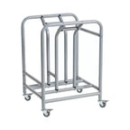 ECR4Kids The Surf Mobile Storage Rack, Stores 10 Lap Desks, Classroom Organization, Silver