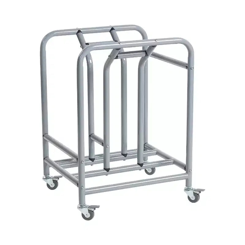 ECR4Kids The Surf Mobile Storage Rack, Stores 10 Lap Desks, Classroom Organization, Silver