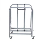 ECR4Kids Mobile Surf Storage Rack, Contiene 10 scrivanie portatili, Organizzazione per la classe, Argento